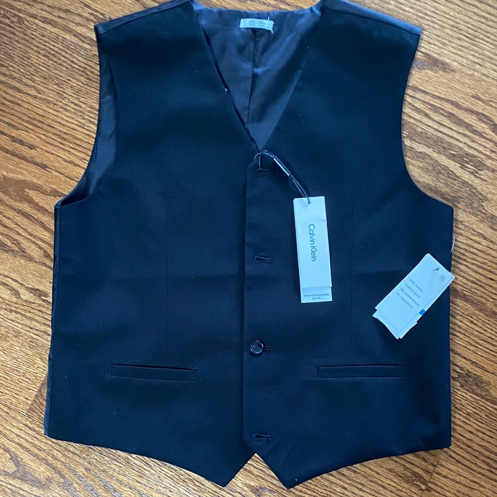 Calvin Klein Midnight Black Formal Vest